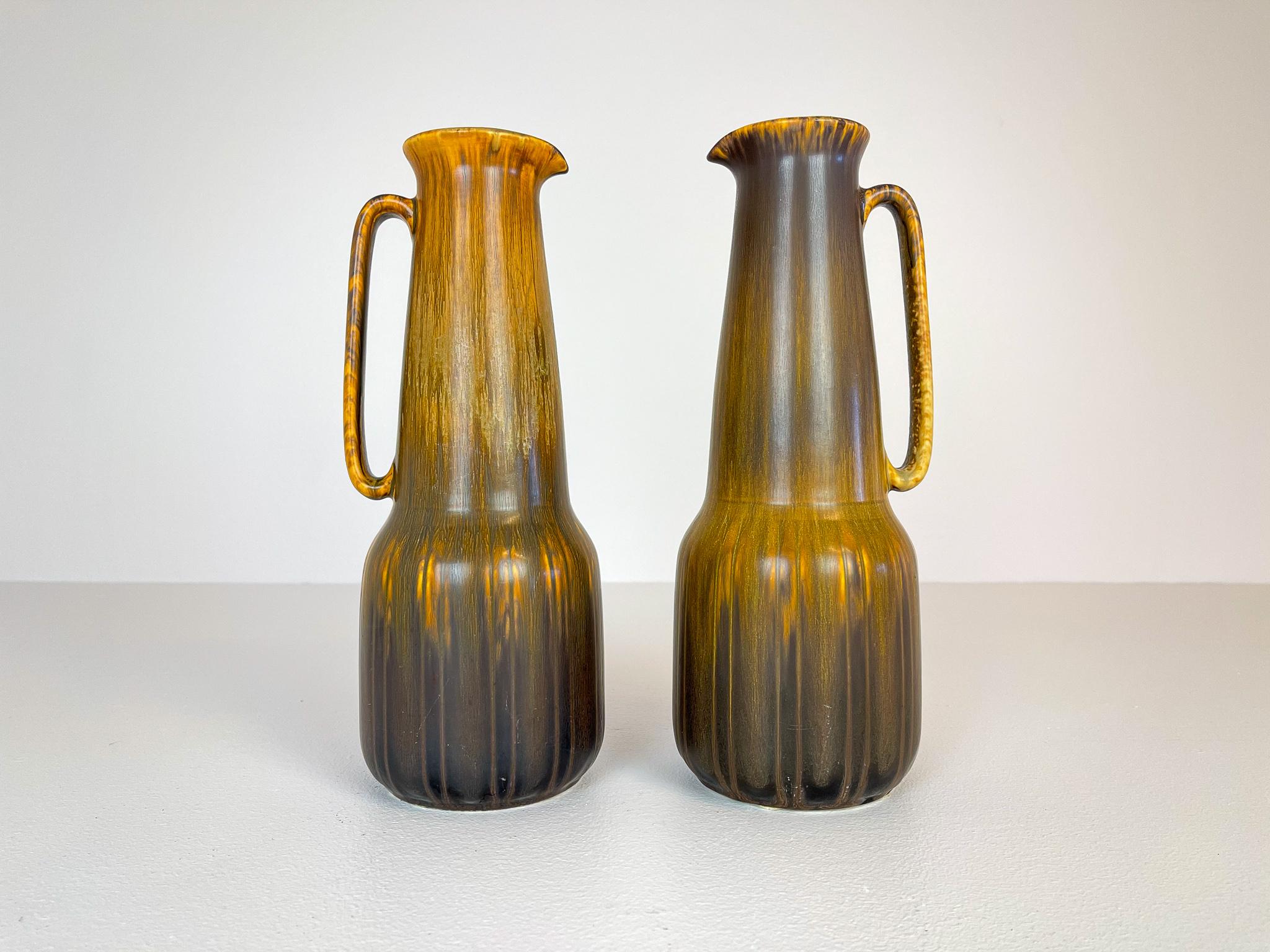 Swedish Midcentury Modern Large Ceramic Vases Gunnar Nylund Rörstrand, Sweden For Sale