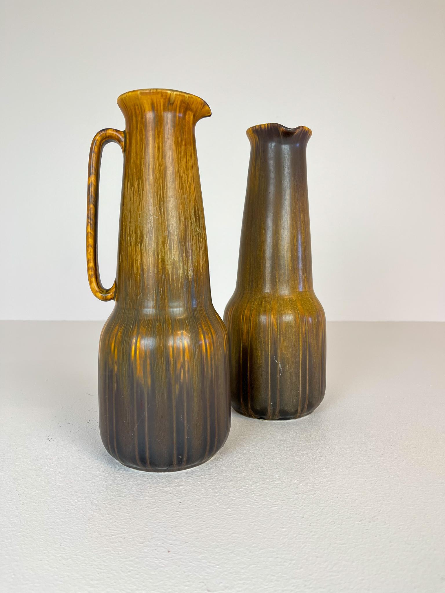 Mid-20th Century Midcentury Modern Large Ceramic Vases Gunnar Nylund Rörstrand, Sweden For Sale