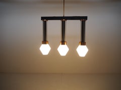 Midcentury Large Chandelier, Drukov Brno, Czechoslovakia, 1970s