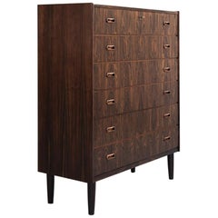 Midcentury Large Chest of 6 Drawers in Rosewood by VV Møbler, 1960s