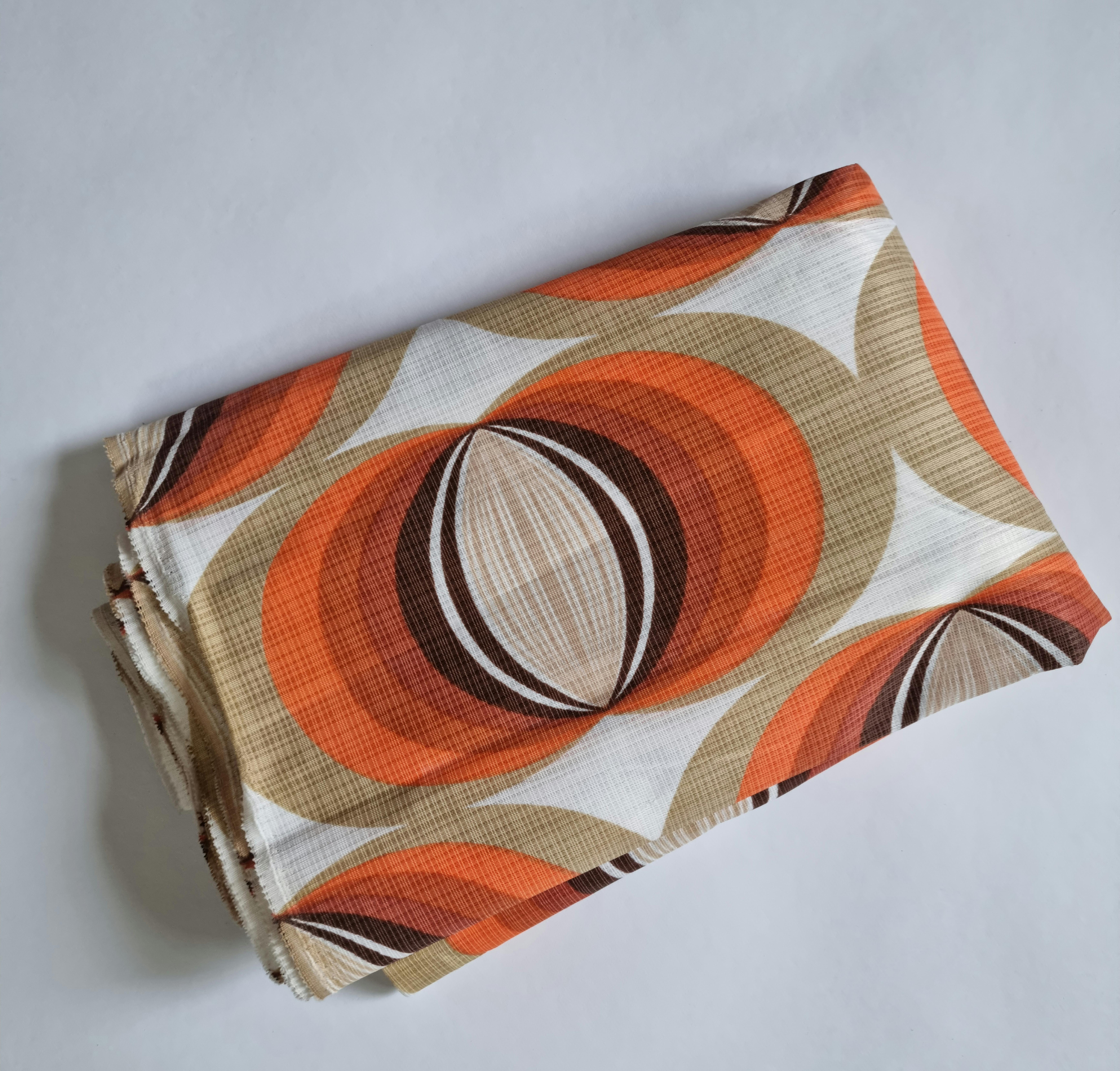 Mid-Century Modern Midcentury Large Cloth, Fabric or Textile in Style of Panton Verner, 1960s For Sale