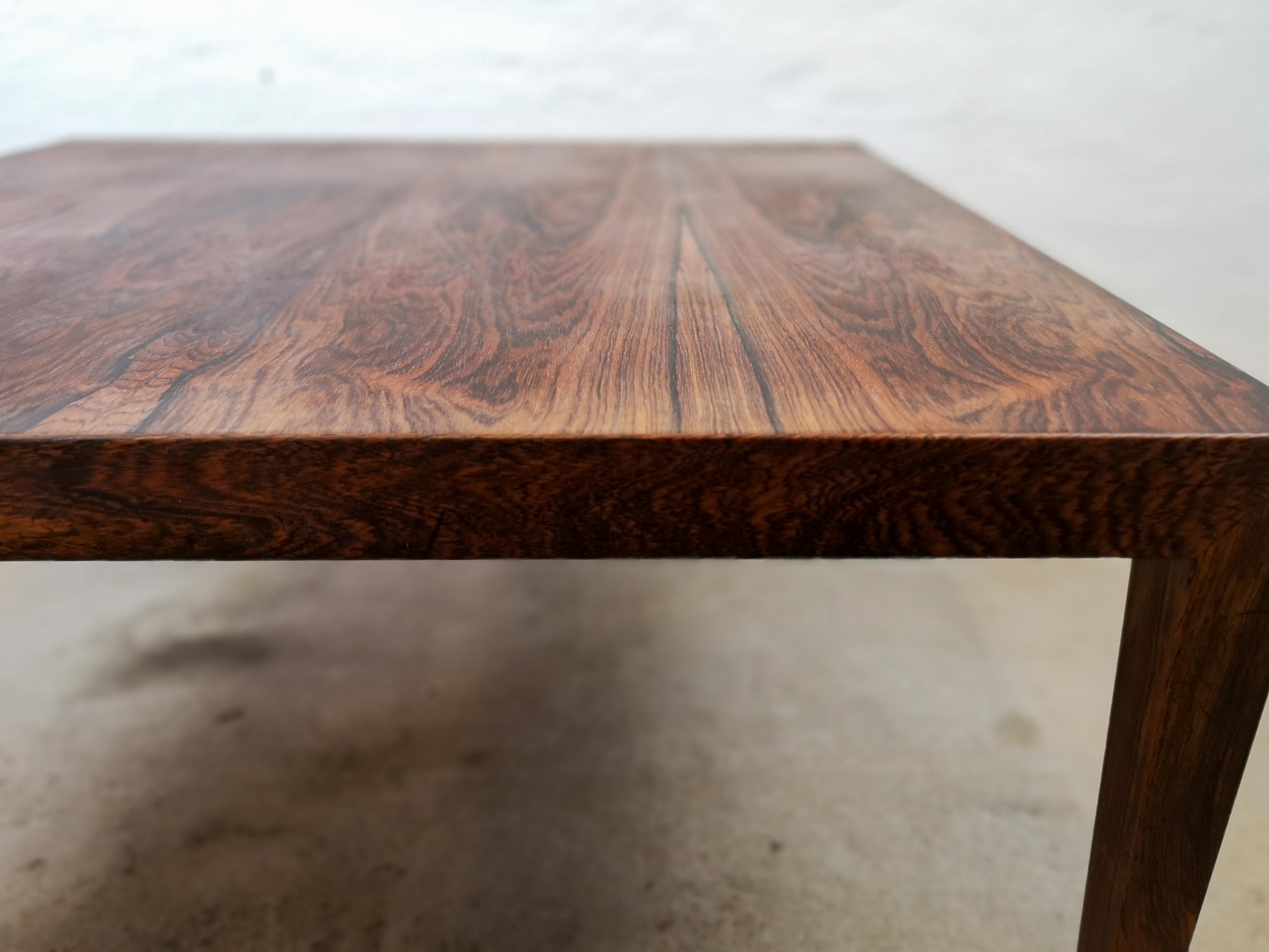 Midcentury Large Coffe Table Rosewood, Severin Hansen Denmark. For Sale 2