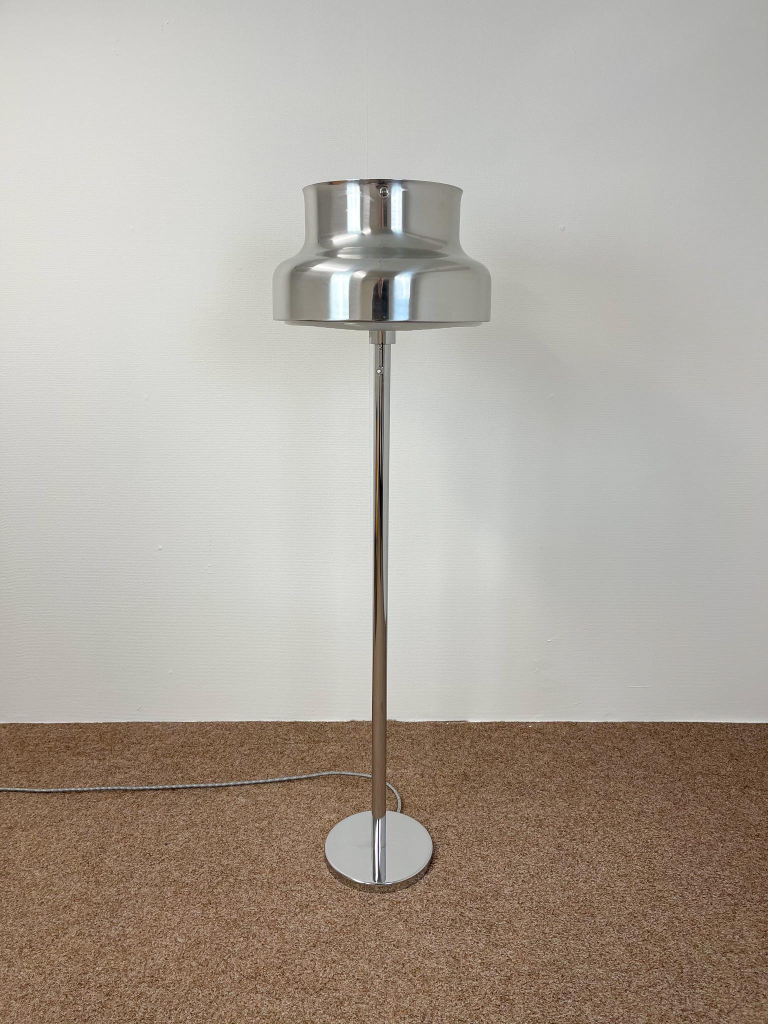 Scandinavian Modern Midcentury Large Floor Lamp Bumling by Anders Pehrson, Ateljé Lyktan, 1960s For Sale