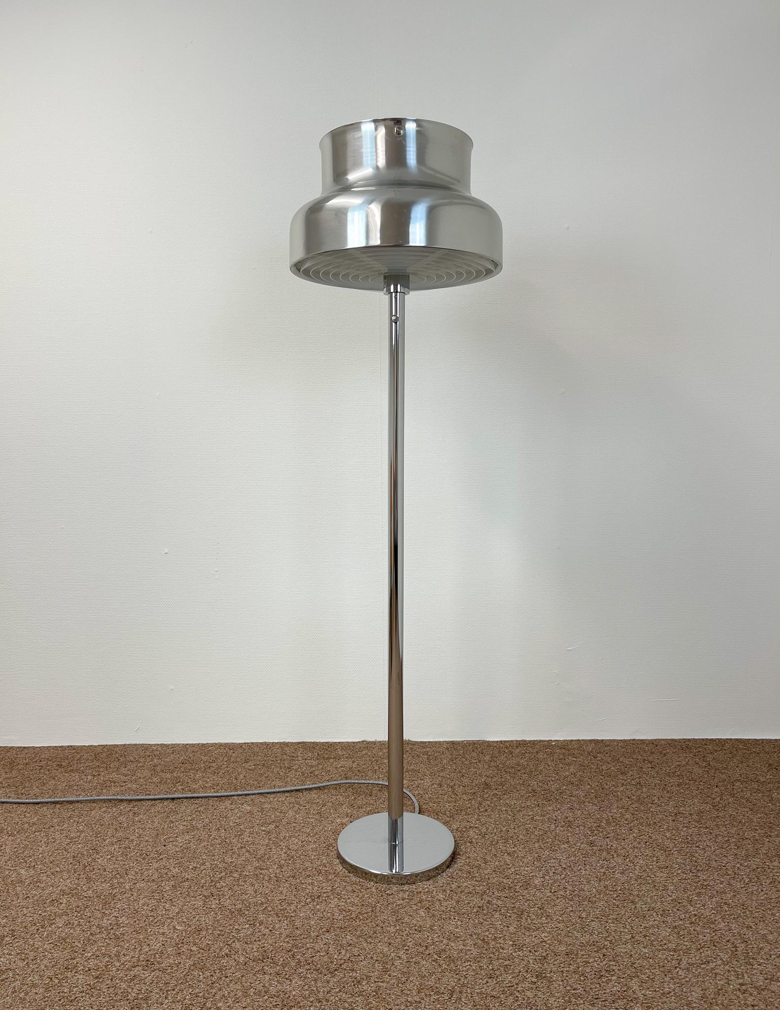 Swedish Midcentury Large Floor Lamp Bumling by Anders Pehrson, Ateljé Lyktan, 1960s For Sale