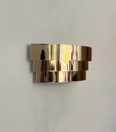 Grande applique murale en métal doré de style « mid-century » signée Estiluz, Barcelone, années 1980