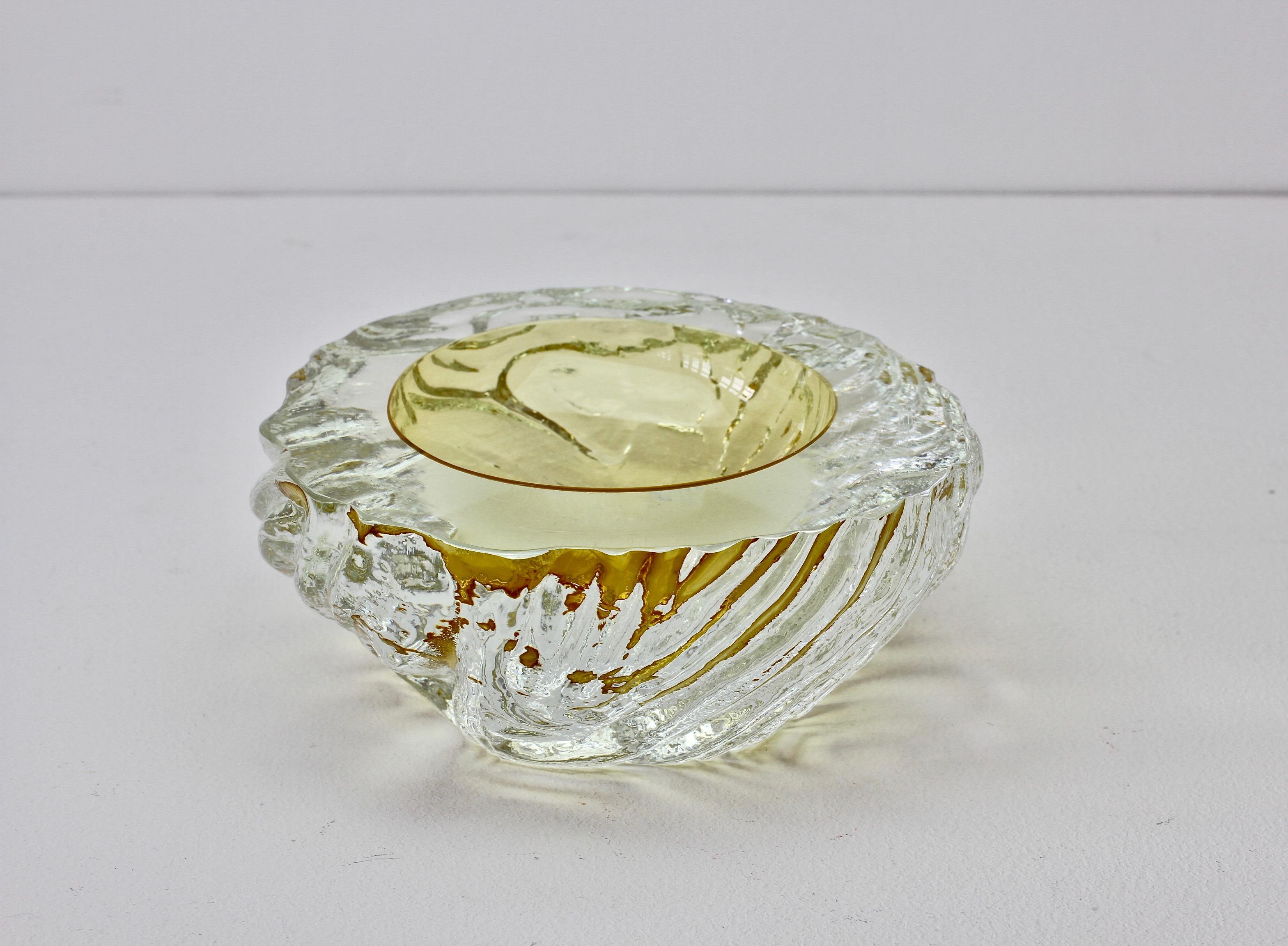 Large Vintage Italian 'Sommerso' Murano Glass Bowl Maurizio Albarelli Attributed 6
