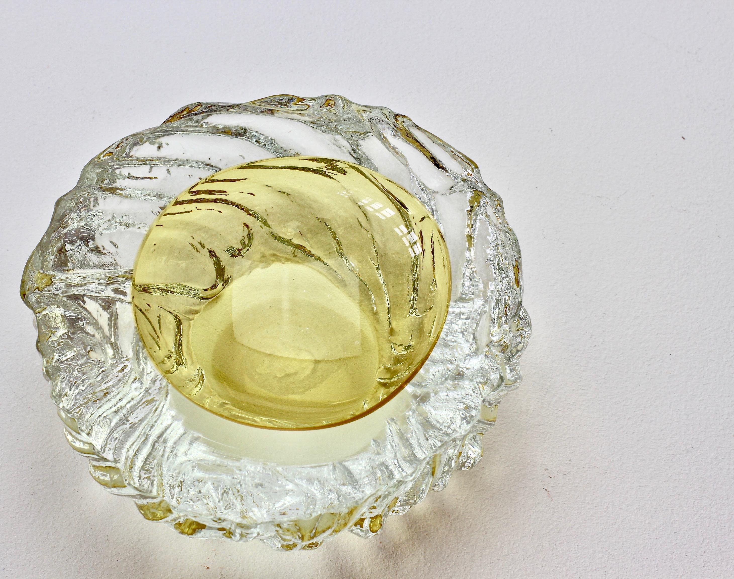 Large Vintage Italian 'Sommerso' Murano Glass Bowl Maurizio Albarelli Attributed 7