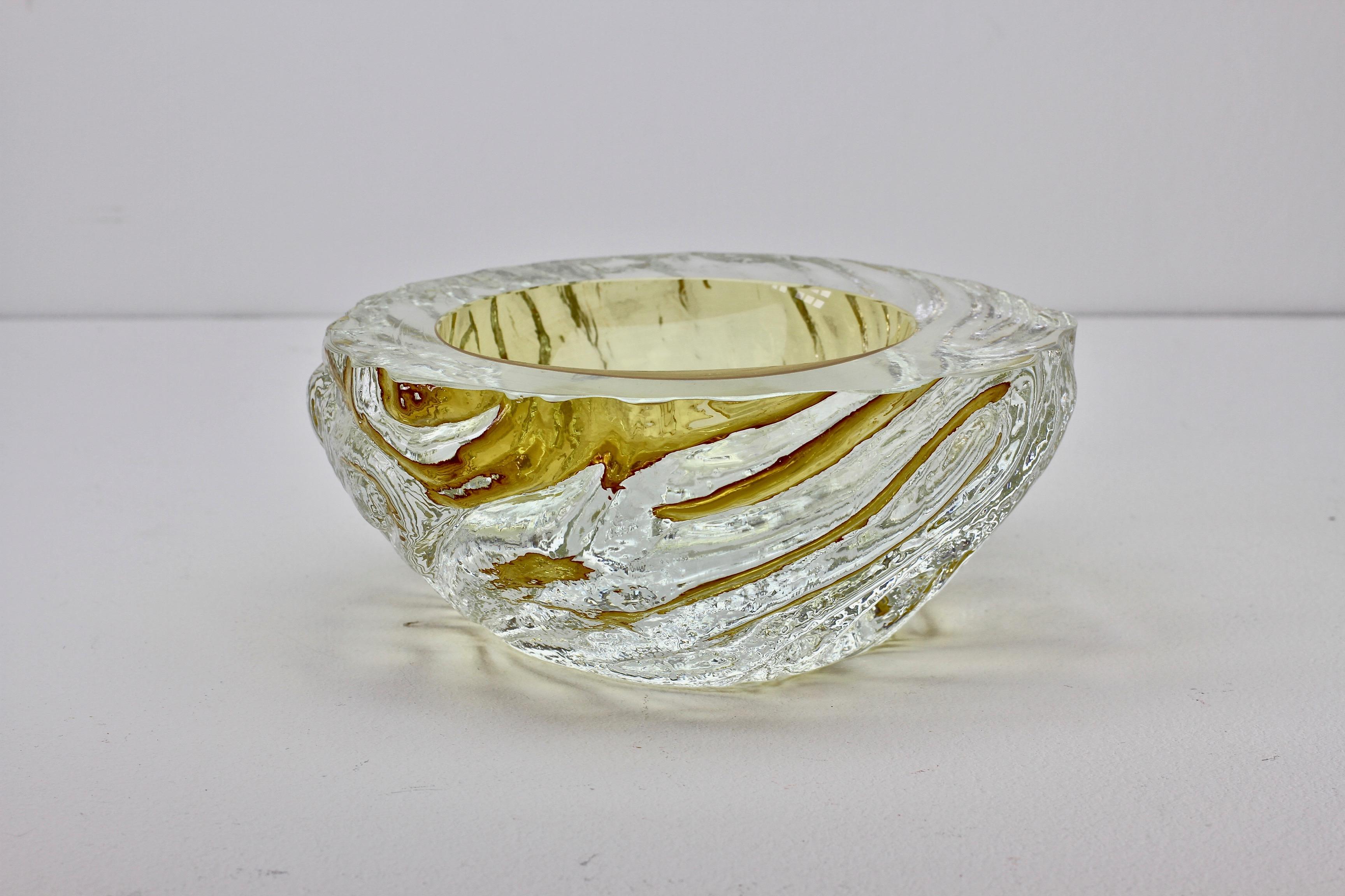 20th Century Large Vintage Italian 'Sommerso' Murano Glass Bowl Maurizio Albarelli Attributed