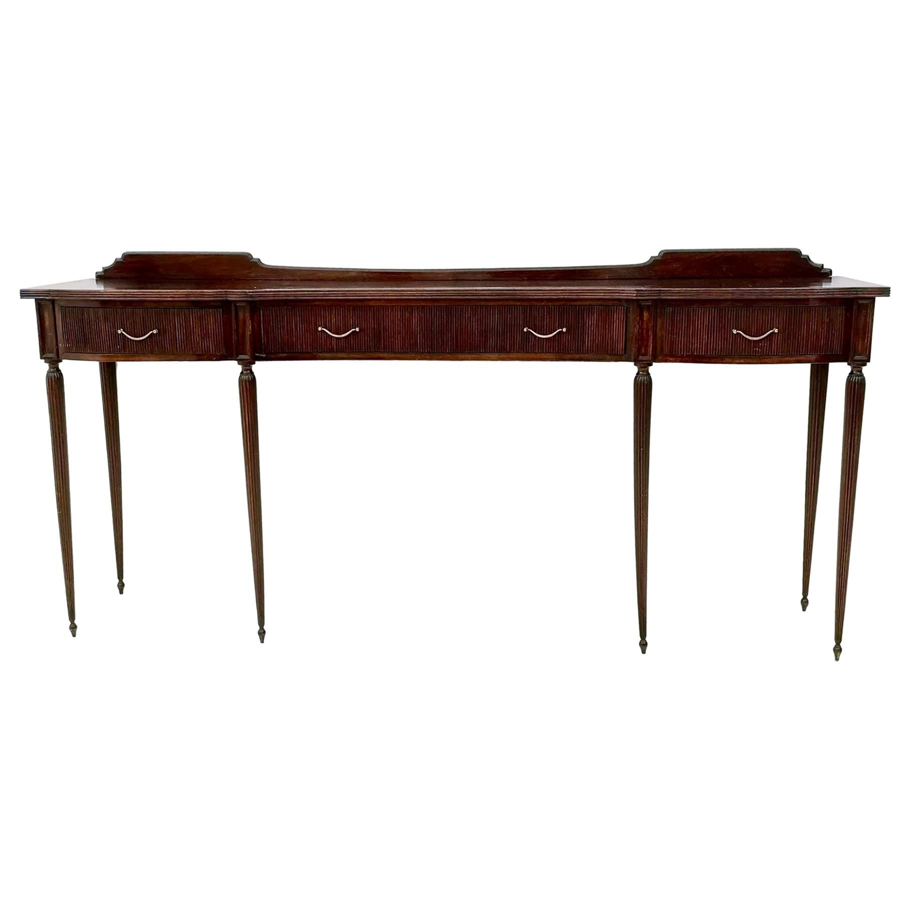 Arne Vodder Console Sideboard with Four Drawers at 1stDibs
