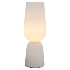 Grand lampadaire d'art en verre opale de Peill & Putzler, années 1960