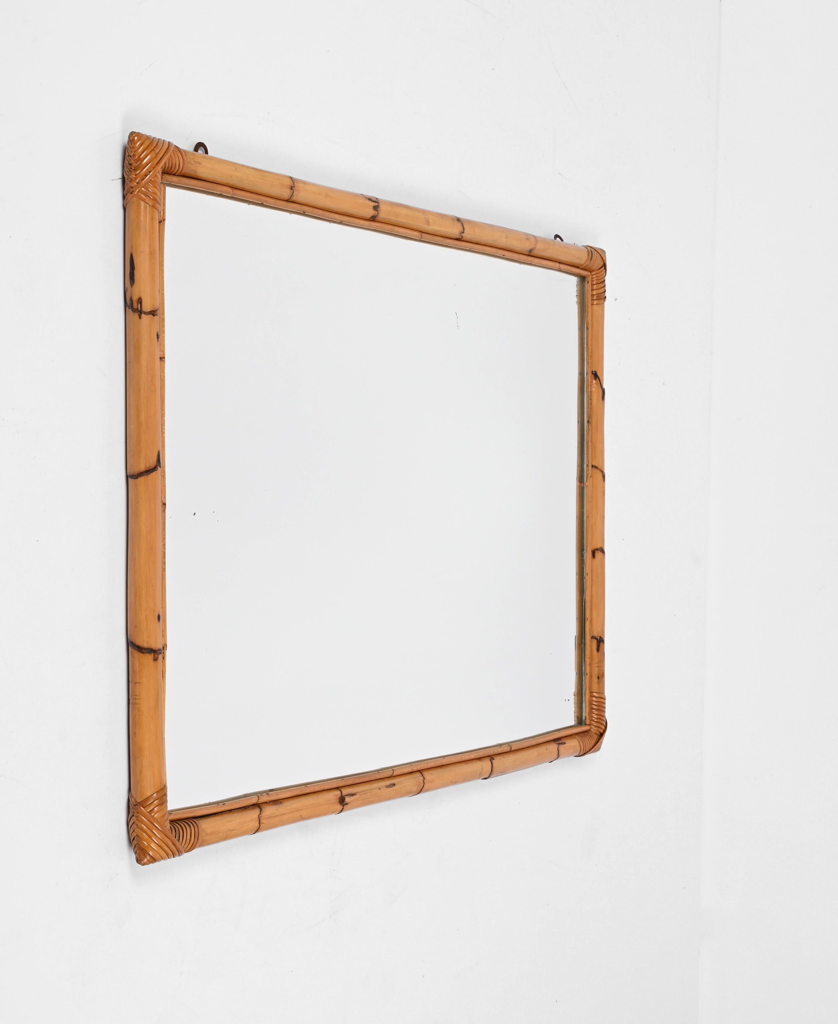 bamboo frame mirror