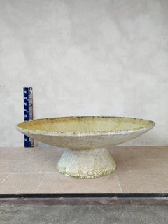 Midcentury Large Shallow Willy Guhl Planter on Base by Eternit
