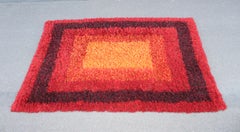 Midcentury Large Swedish Rya Rug, 1960s