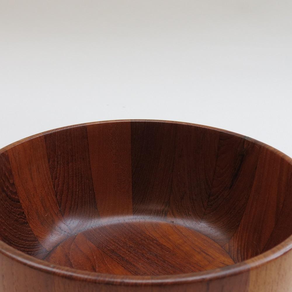 Hand-Crafted Midcentury Large Teak Wooden Bowl Block Teak Mandalay Teak Bowl