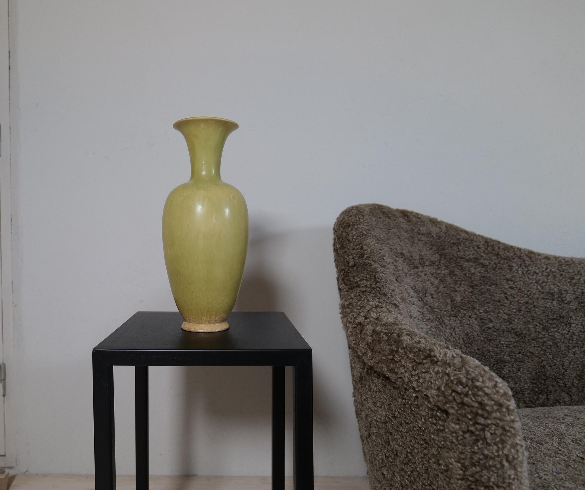 Midcentury Modern Large Vase Rörstrand by Gunnar Nylund, Sweden, 1950s For Sale 7