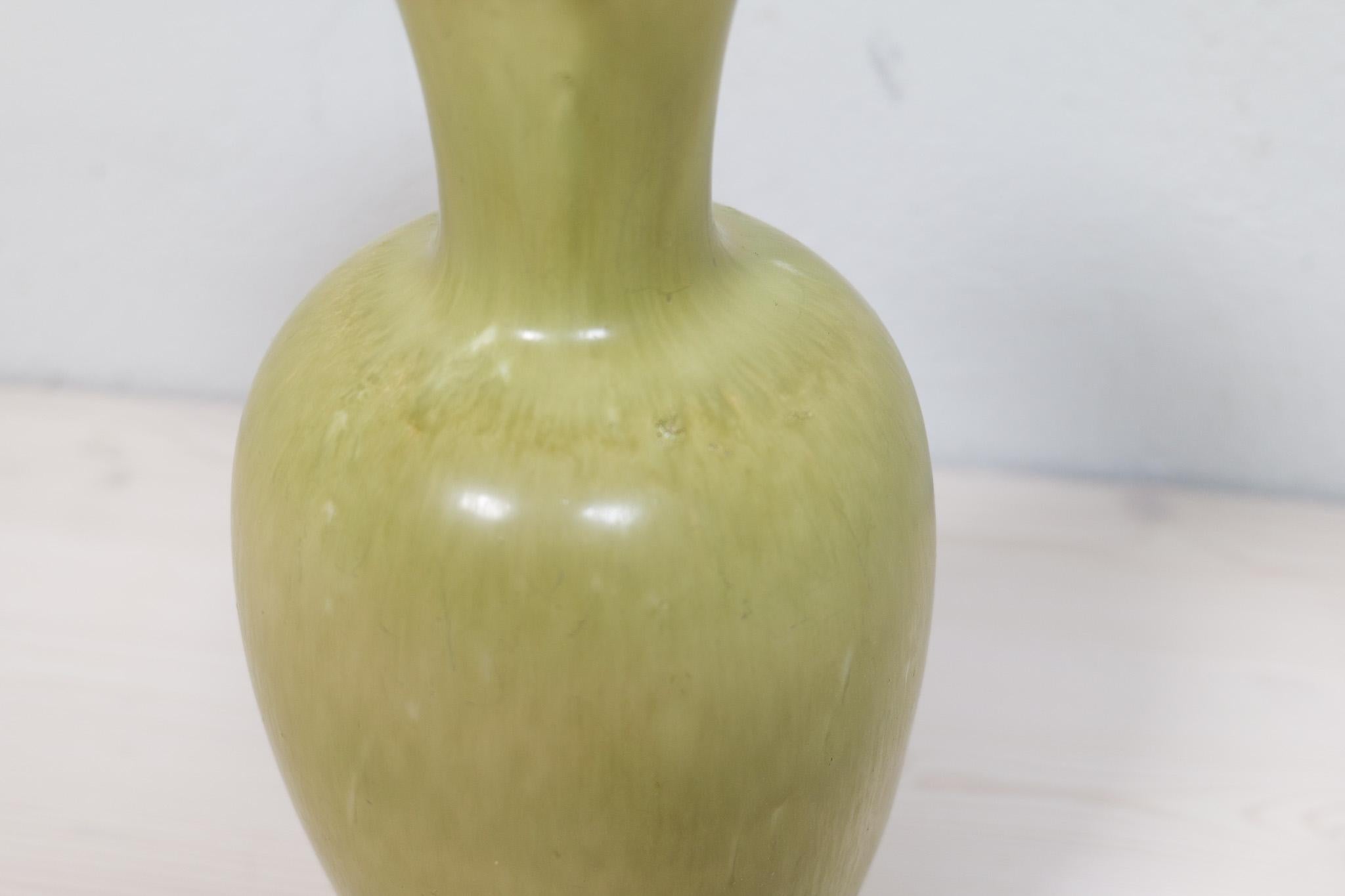 Grès porcellanato Vaso di grandi dimensioni Rörstrand di Gunnar Nylund, Svezia, anni '50 in vendita