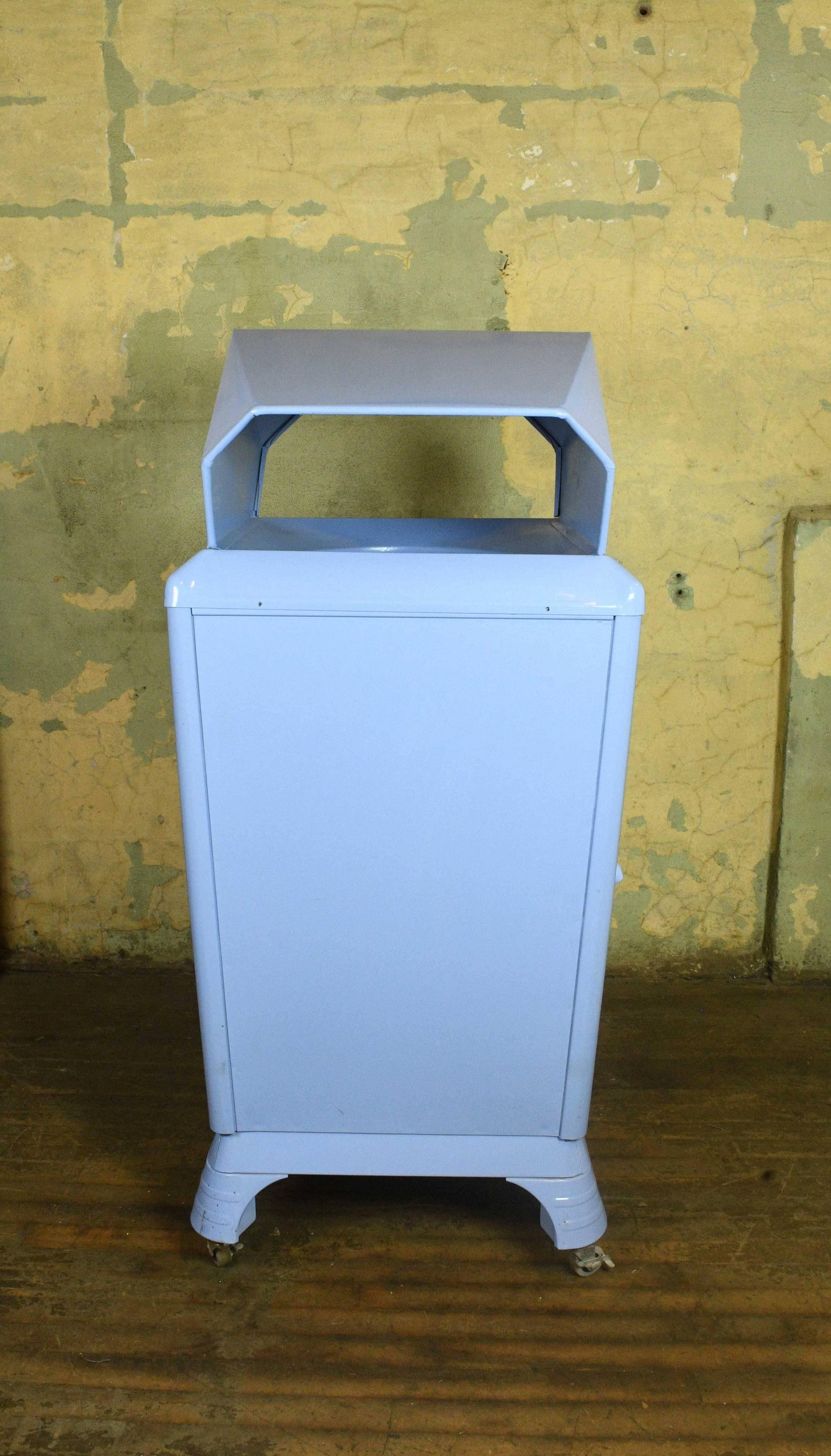Midcentury Lawson Industrial Trash Can at 1stDibs