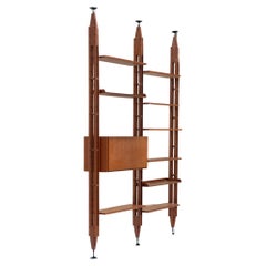 Libreria modulare LB7 di metà secolo disegnata da Franco Albini per Poggi, Italia 1957