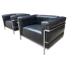 Midcentury LC3 Chairs by Le Corbusier for Cassina