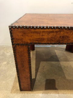 Midcentury Leather Coffee Table