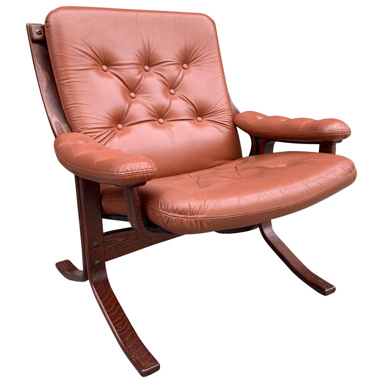 Midcentury Leather Lounge Chair