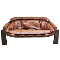 Midcentury Leather Sofa, 1960s