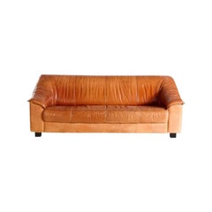Vintage Midcentury Leather Sofa
