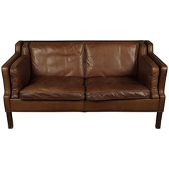 Midcentury Leather Sofa from Denmark, circa 1970 Midcentury Leather Sofa from Denmark, circa 1970