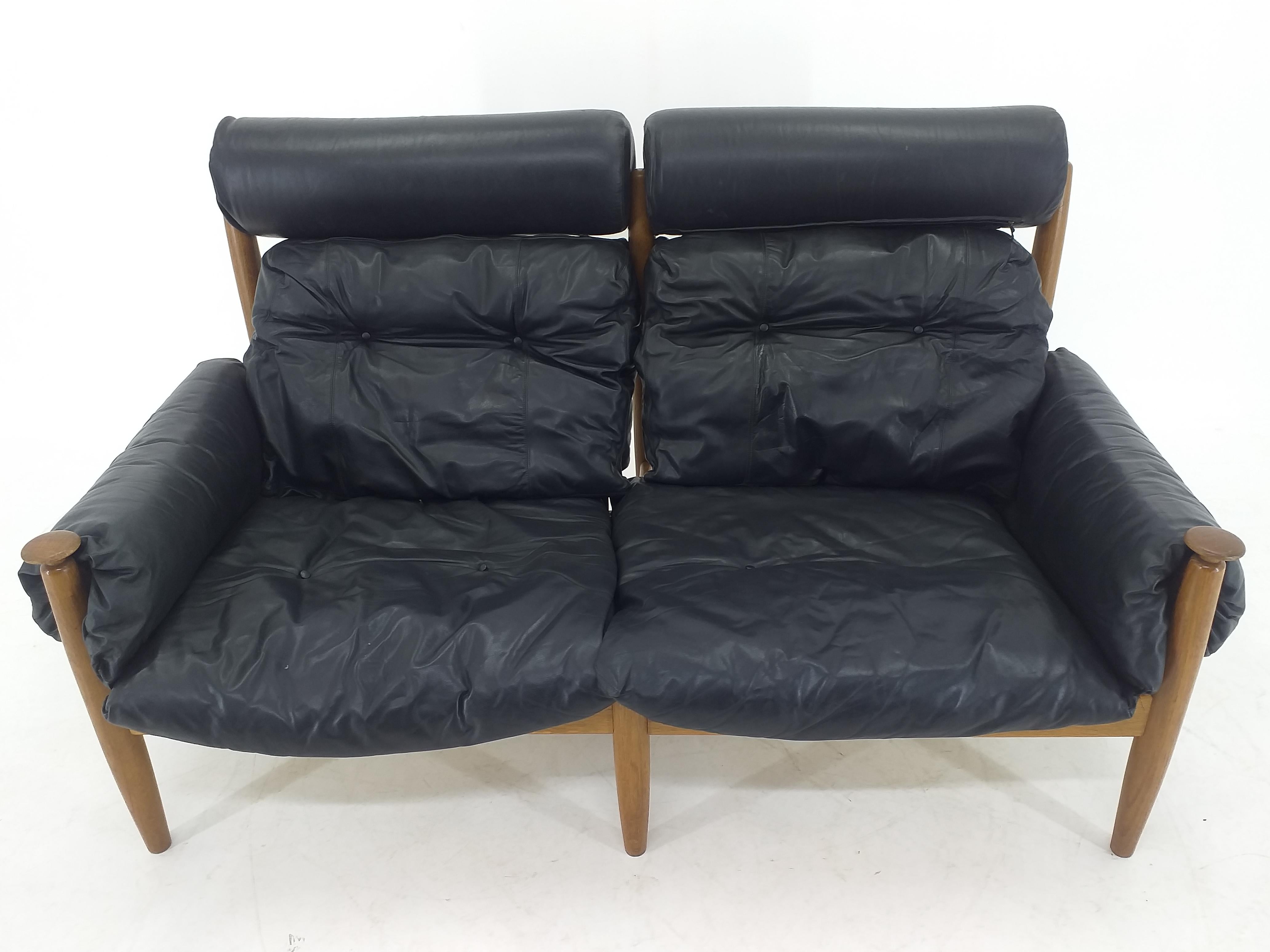 Midcentury Leather Sofa Profilia Werke, Sergio Rodrigues, 1960s 5