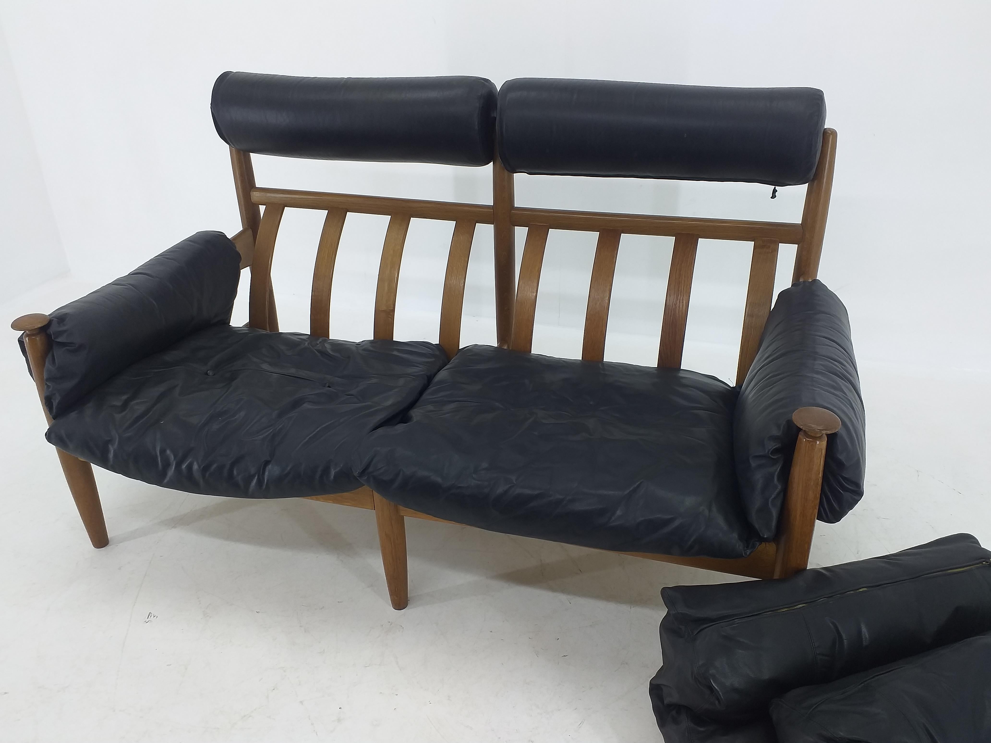 Midcentury Leather Sofa Profilia Werke, Sergio Rodrigues, 1960s 6