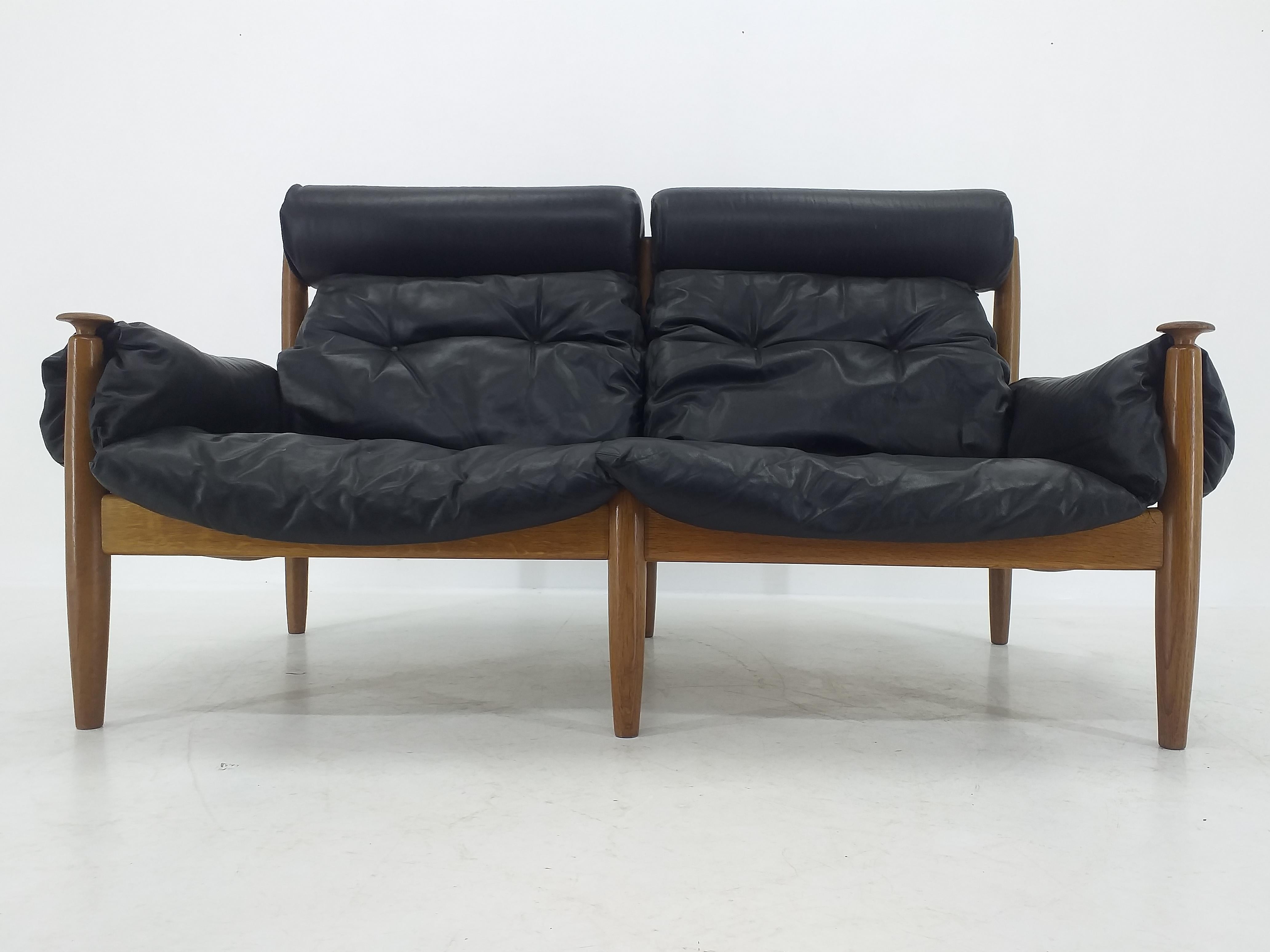 Midcentury Leather Sofa Profilia Werke, Sergio Rodrigues, 1960s 8