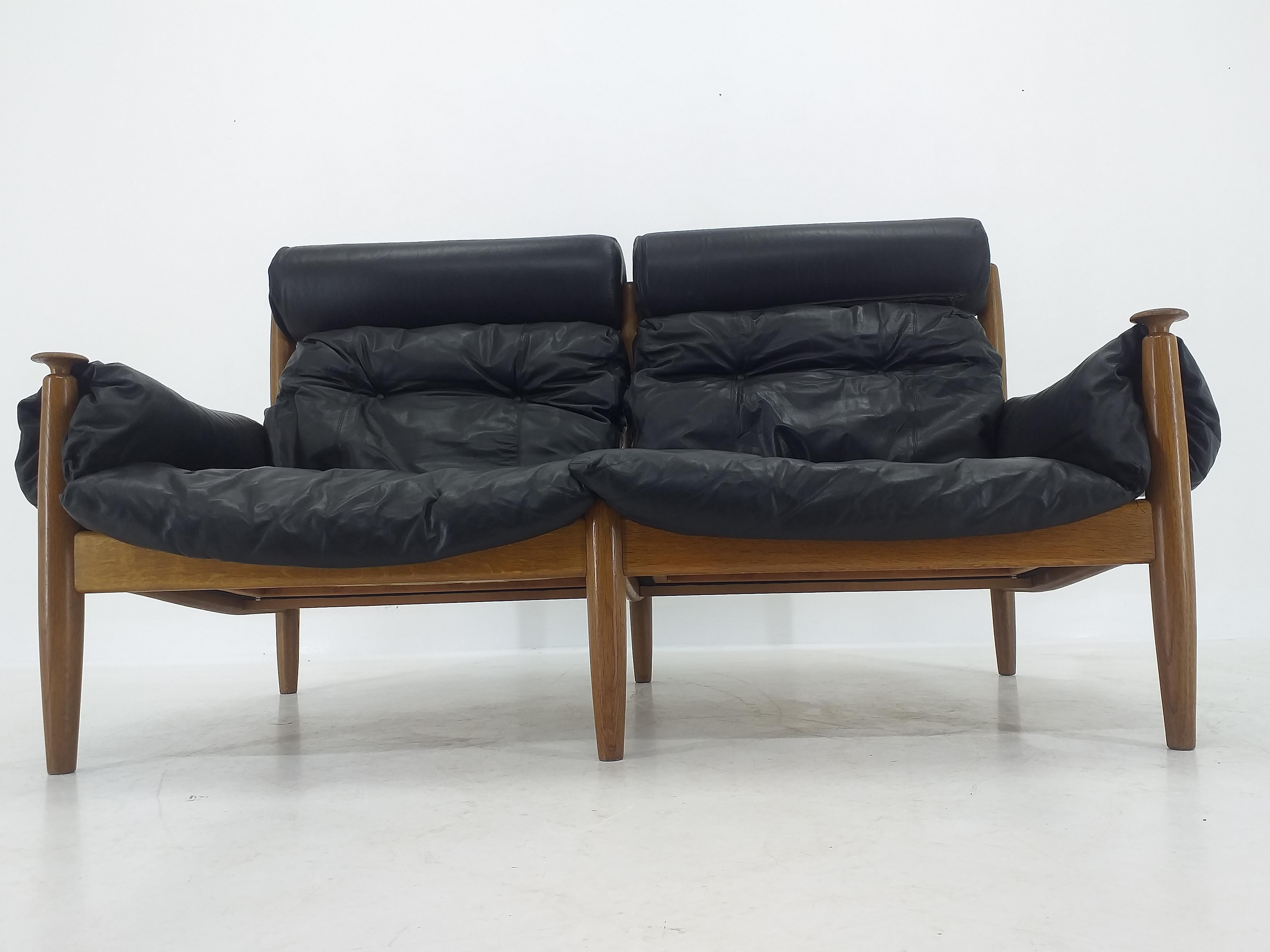 Midcentury Leather Sofa Profilia Werke, Sergio Rodrigues, 1960s 3