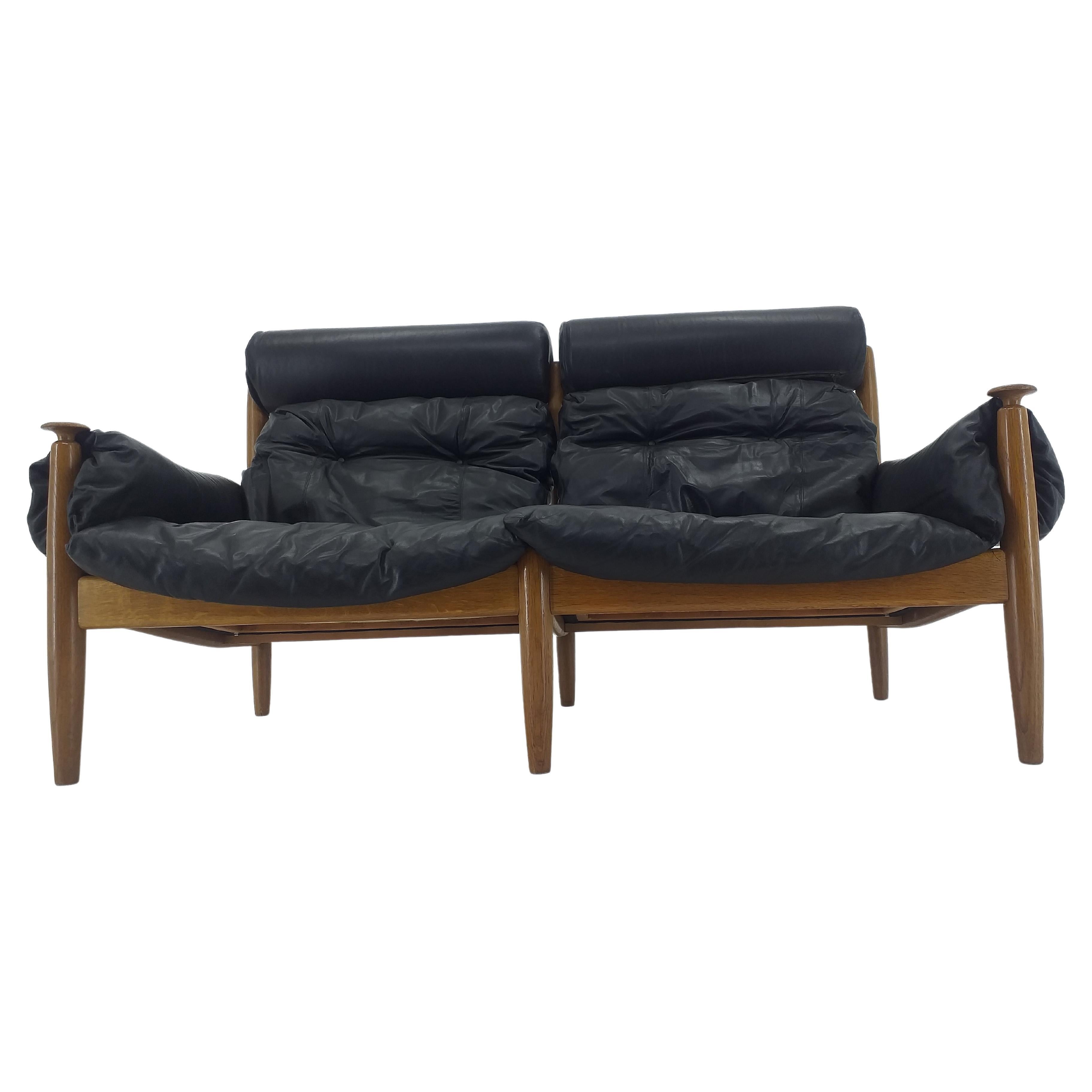 Midcentury Leather Sofa Profilia Werke, Sergio Rodrigues, 1960s