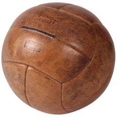 Midcentury Leather Vintage Medicine Ball by Lemnert Eichwald