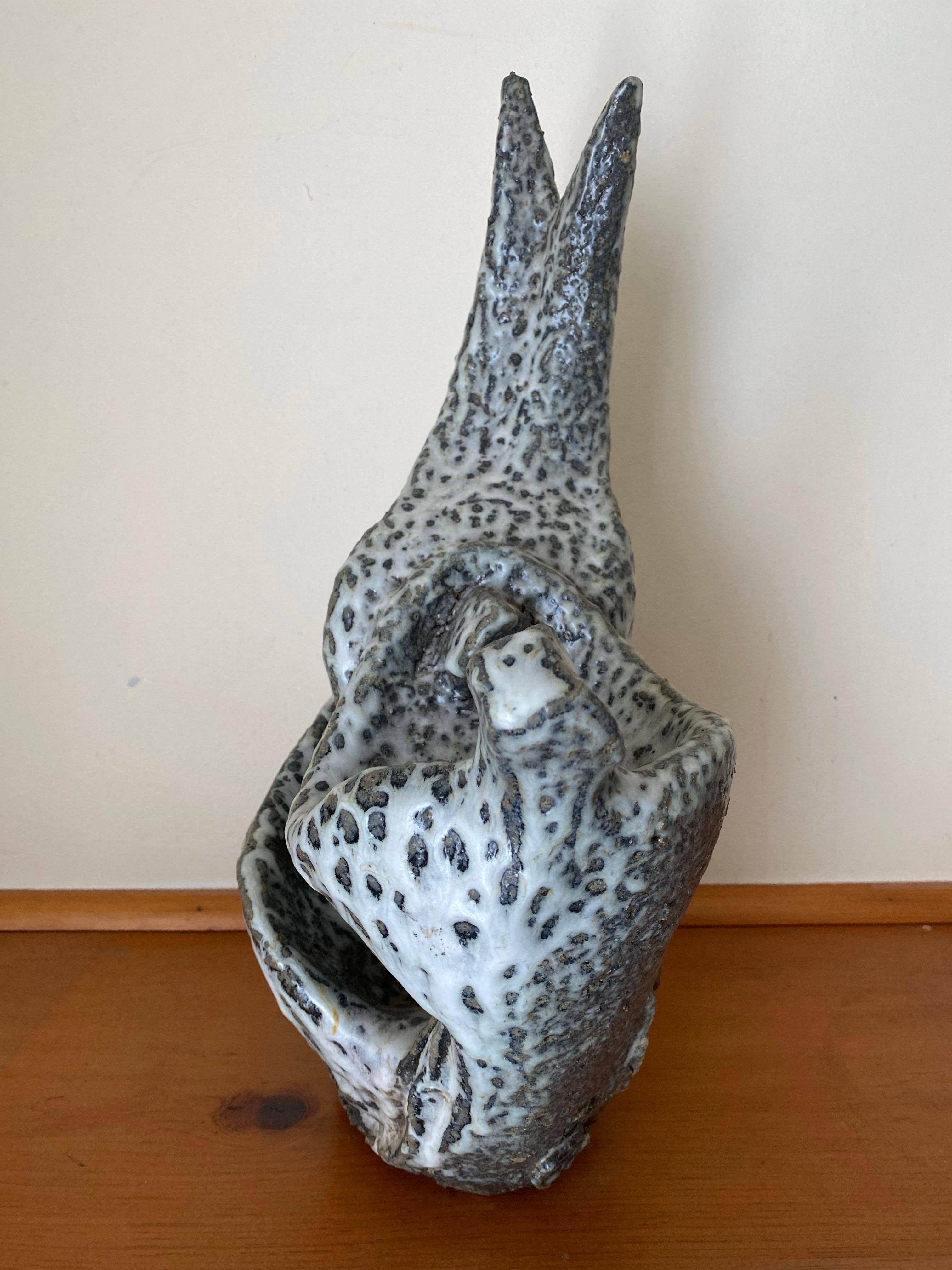 20th Century Midcentury Lee Rosen for Design-Technics Brutalist Figural Stoneware Sculpture For Sale