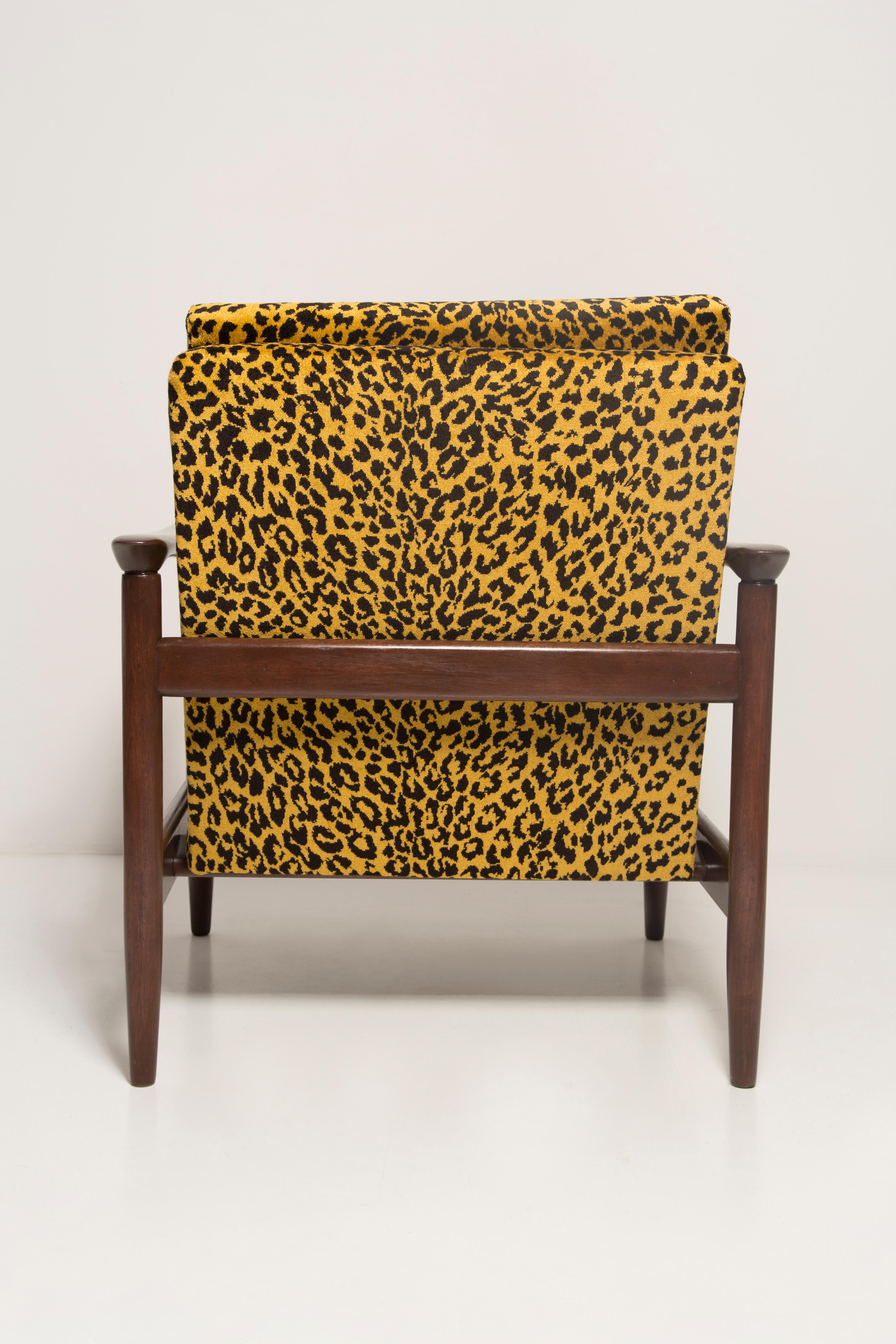 Midcentury Leopard Armchair, GFM 142, Edmund Homa, Europe, 1960s For Sale 1