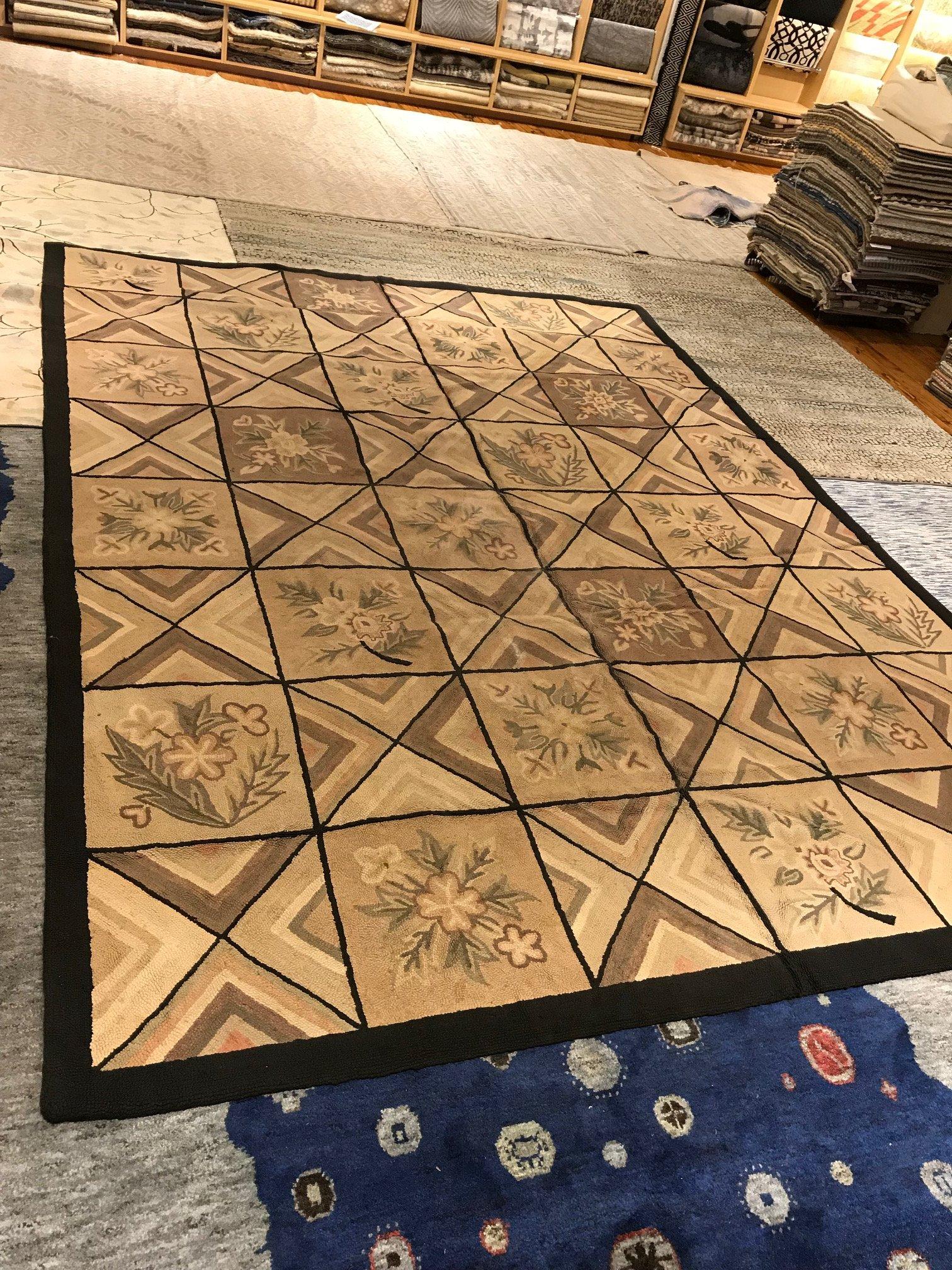 American Mid-20th century Hooked Rug For Sale