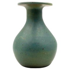 Midcentury light blue ceramic vase, France 1960s