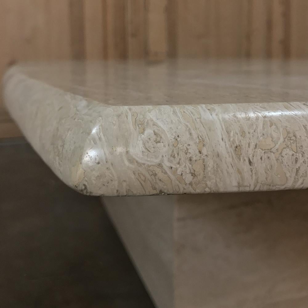 Mid-20th Century Mid-century Limestone Coffee Table