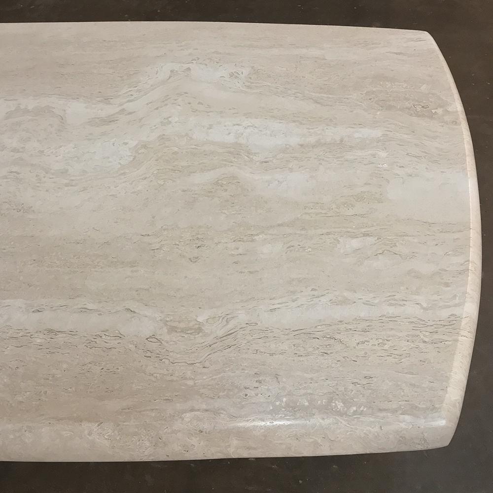 Mid-century Limestone Coffee Table 1