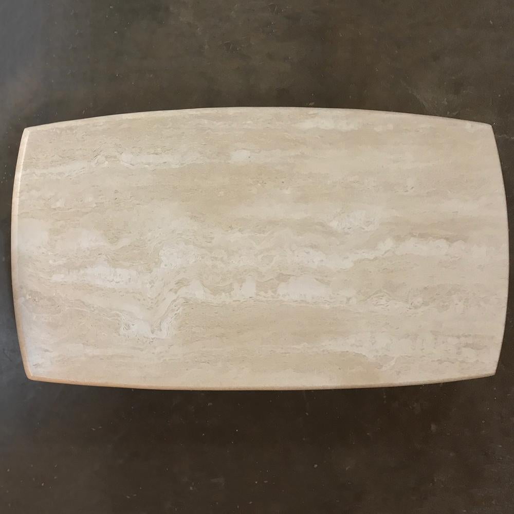 Mid-century Limestone Coffee Table In Good Condition In Dallas, TX