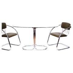 Midcentury Steelpipe-Armchairs (1970)