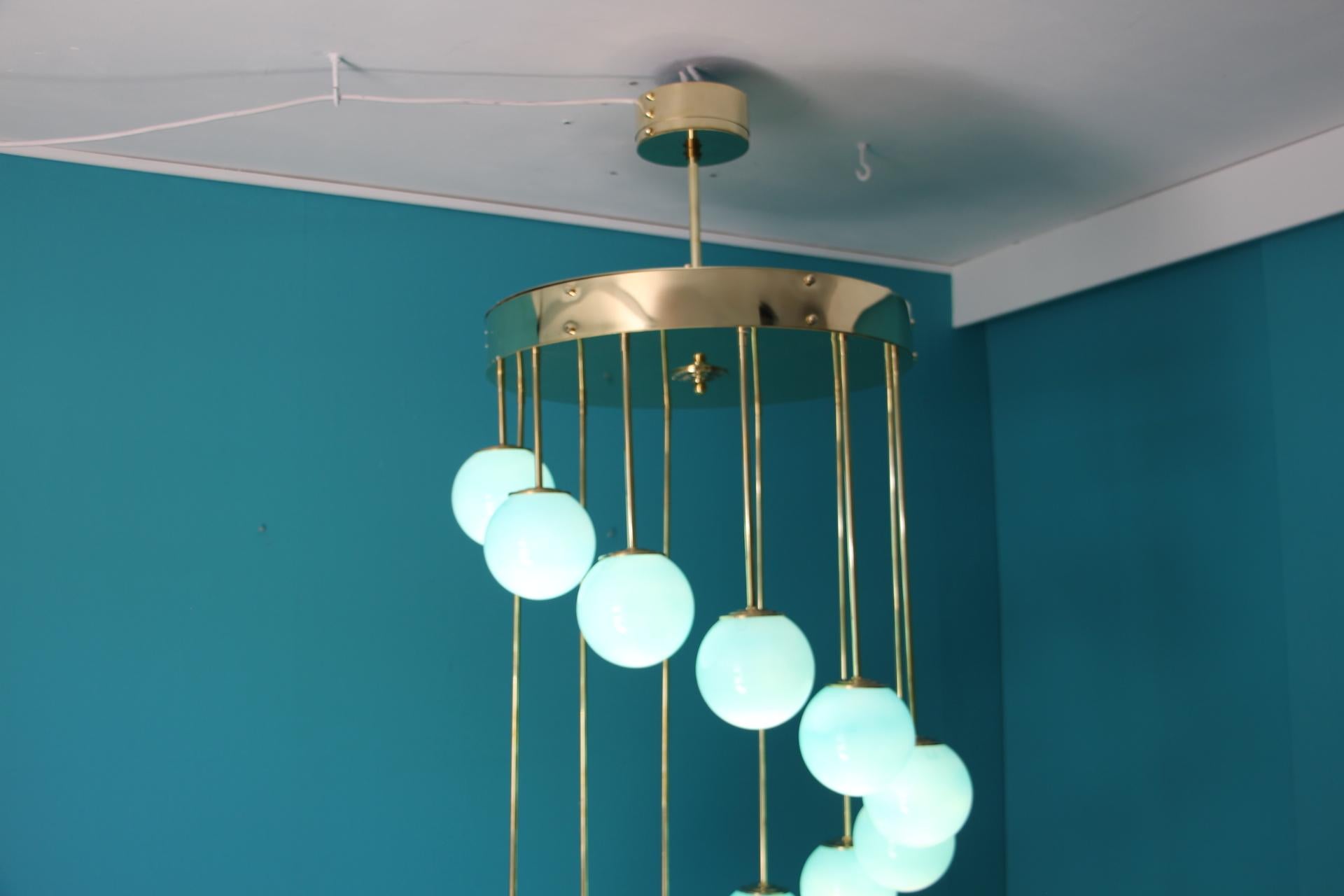 turquoise blue chandelier