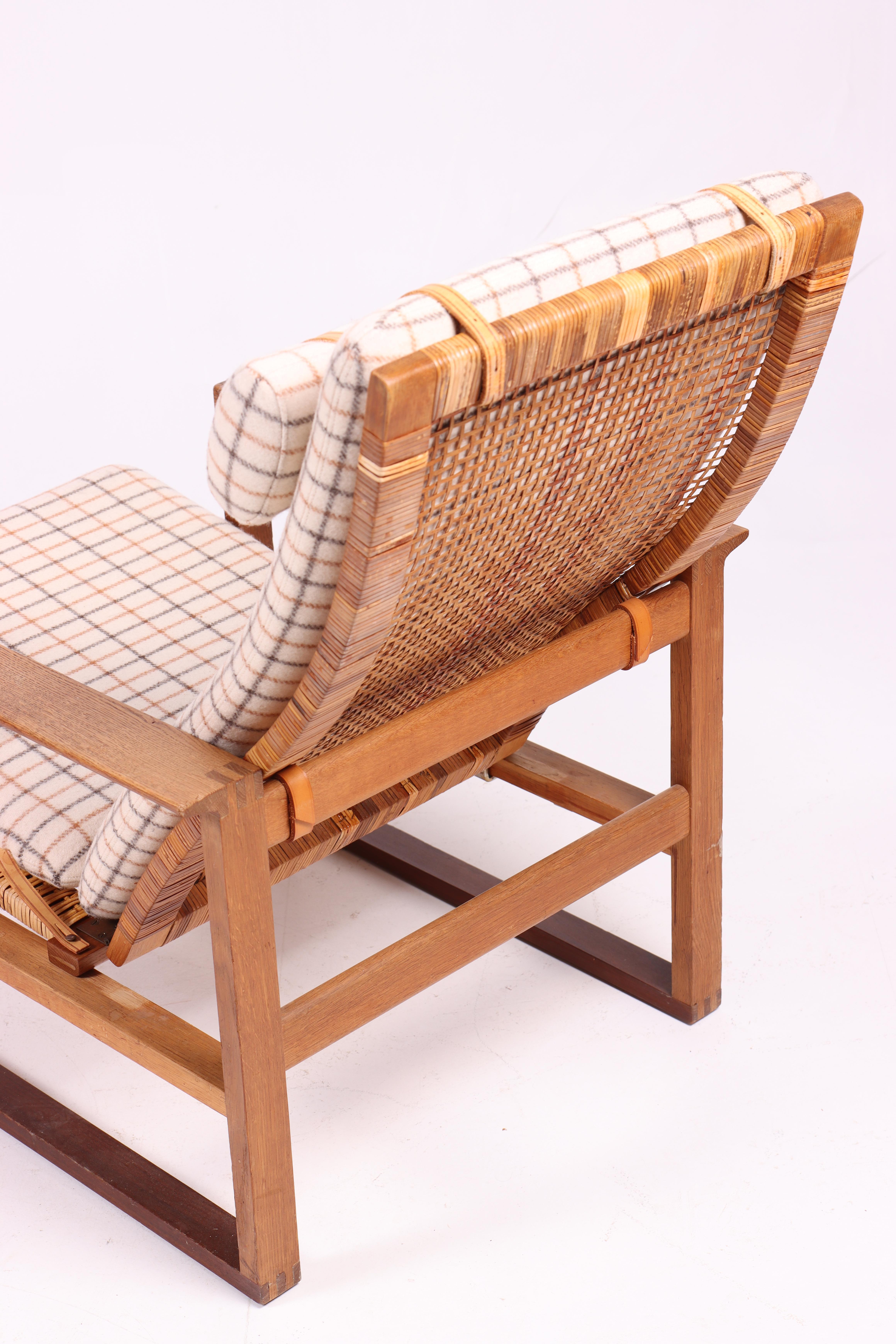 Midcentury Lounge Chair and Ottoman by Børge Mogensen, Danish, 1960s 4
