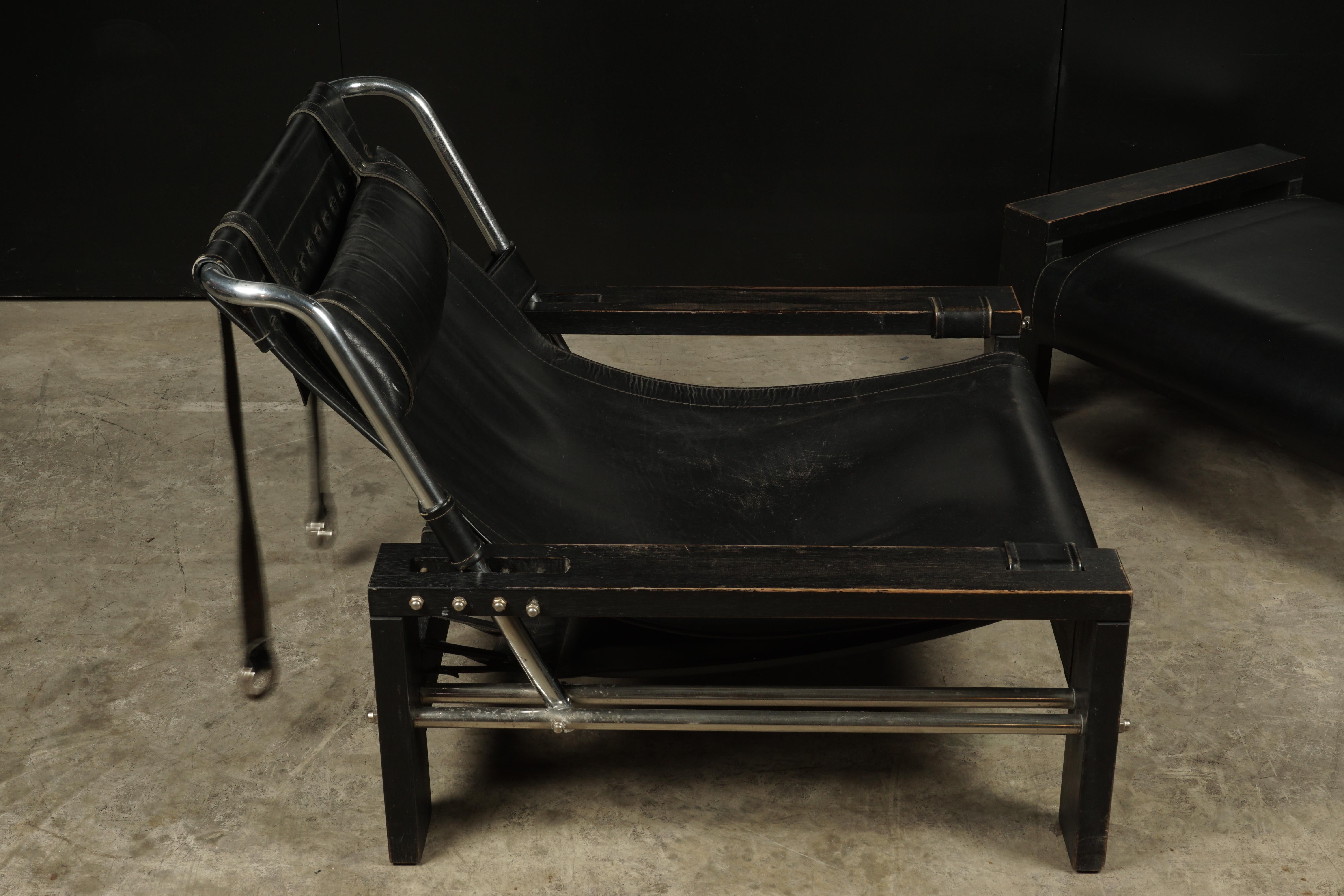 Midcentury Lounge Chair and Ottoman Designed by Sonja Wasseur, circa 1970 In Good Condition In Nashville, TN
