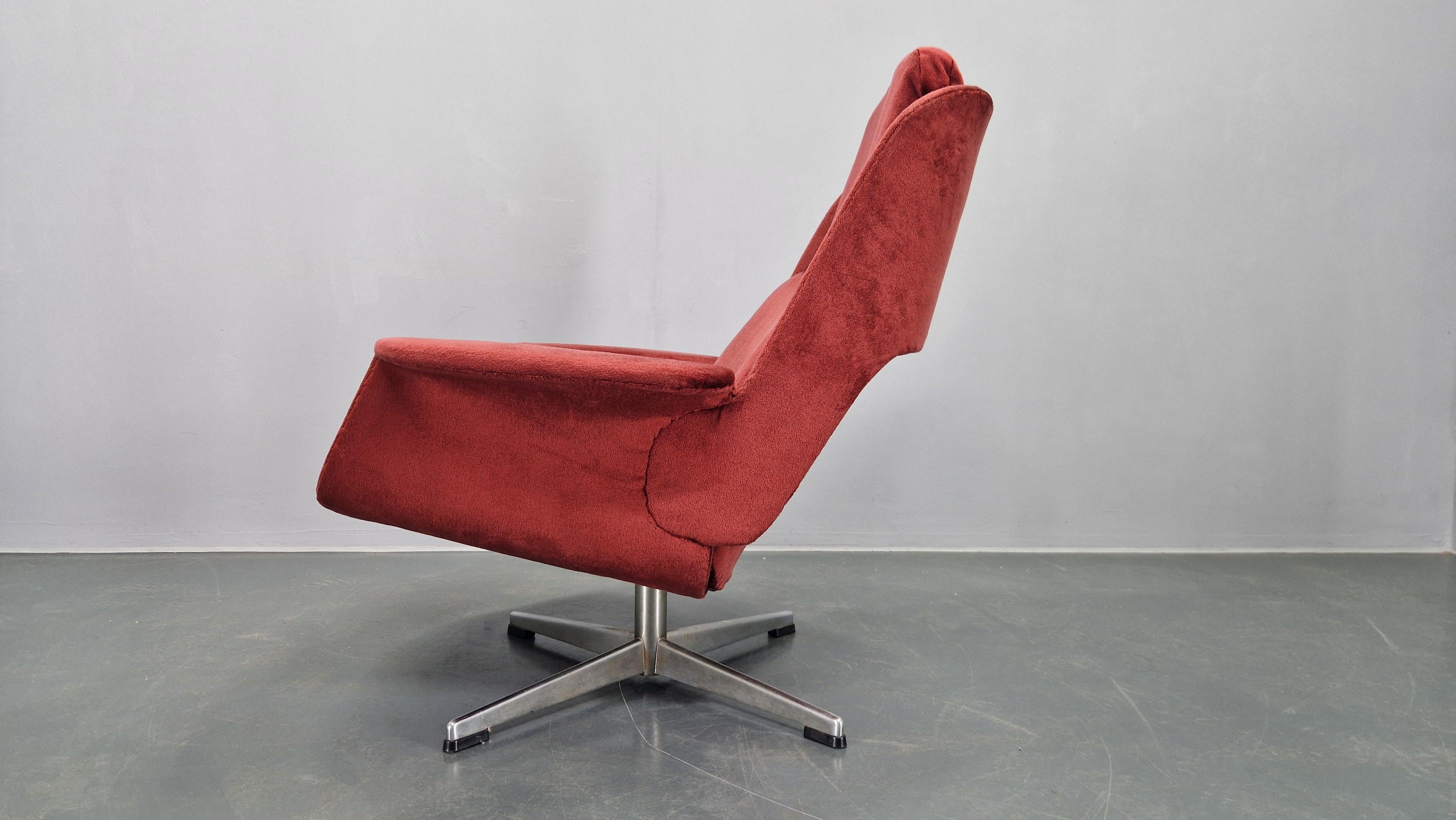 Mid-20th Century Midcentury Lounge Chair / Armchair Rondo, Olli Borg, Asko, Finland, 1960s. For Sale