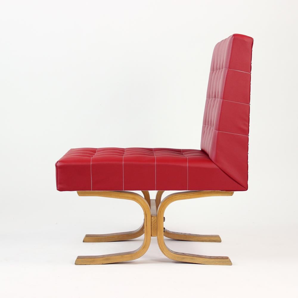 Midcentury Lounge Chair Bratislava By Jindrich Volak, Drevopodnik Holesov, 1960 For Sale 7