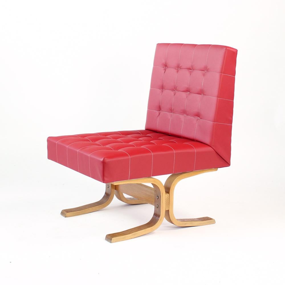 Midcentury Lounge Chair Bratislava By Jindrich Volak, Drevopodnik Holesov, 1960 For Sale 2