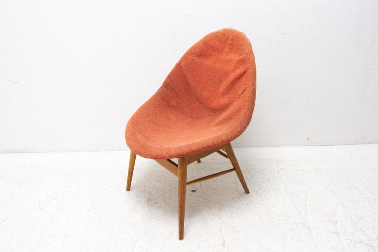 Mid-Century Modern Mid-Century Lounge Chair by Miroslav Navratil, Czechoslovakia, 1960's For Sale