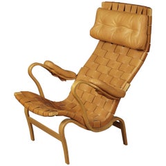 Midcentury Lounge Chair Designed by Bruno Mathsson, Model Pernilla